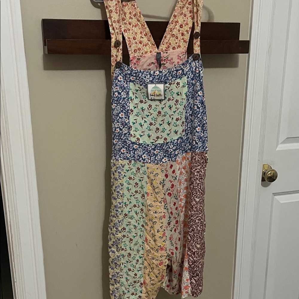 Floral Patchwork Romper